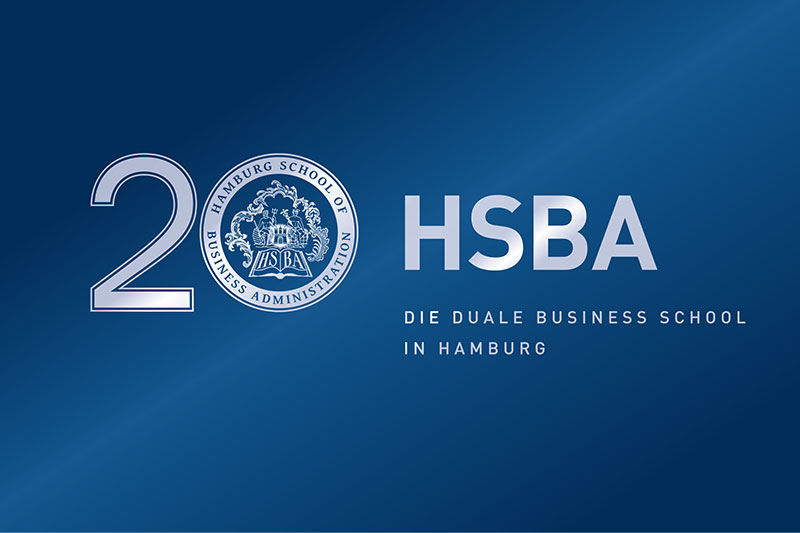 Logo 20-jähriges Jubiläum der HSBA