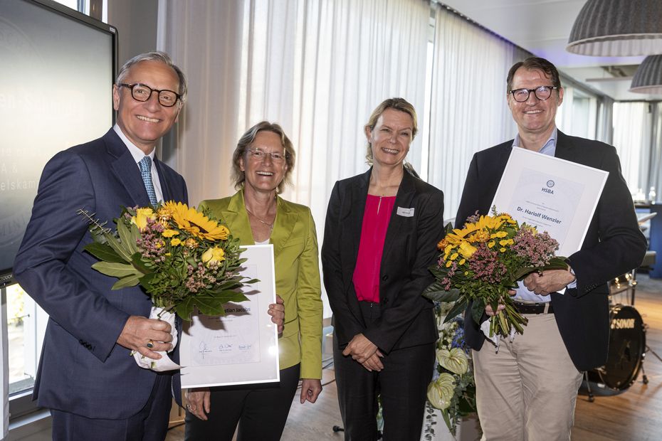HSBA Empfang 2023 Verabschiedung Dr. Joh. Christian Jacobs, Dr. Hariolf Wenzler