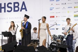 HSBA Band bei der Graduierungsfeier 