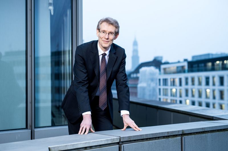 Stefan Prigge auf Balkon nahe Alster