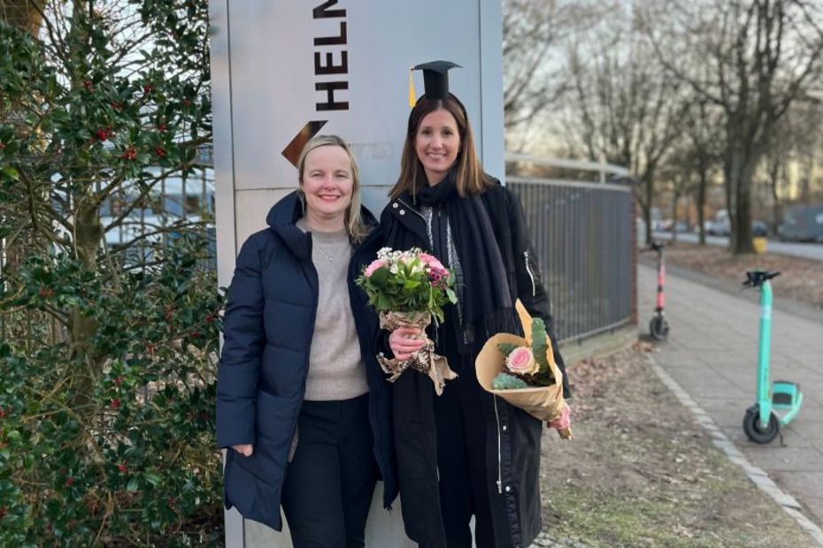 Porträt von Professorin Jastram und Doktorandin Försterling 