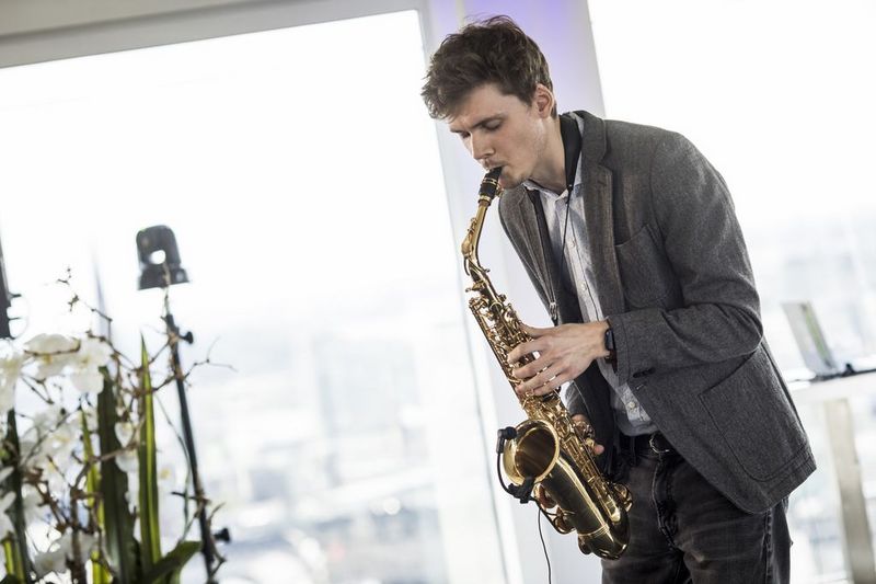 Jan Skrovanek am Saxophon 