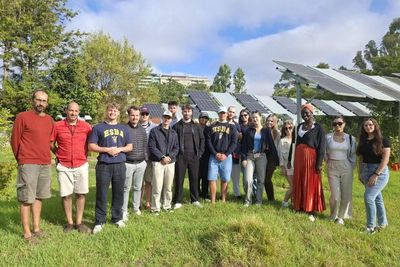 Bachelor Studierende auf Exkursion 