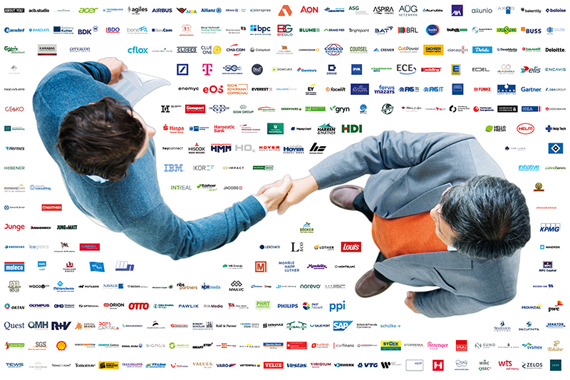 Handshake Student / Partnerunternehmen, HSBA-Partnerlogos