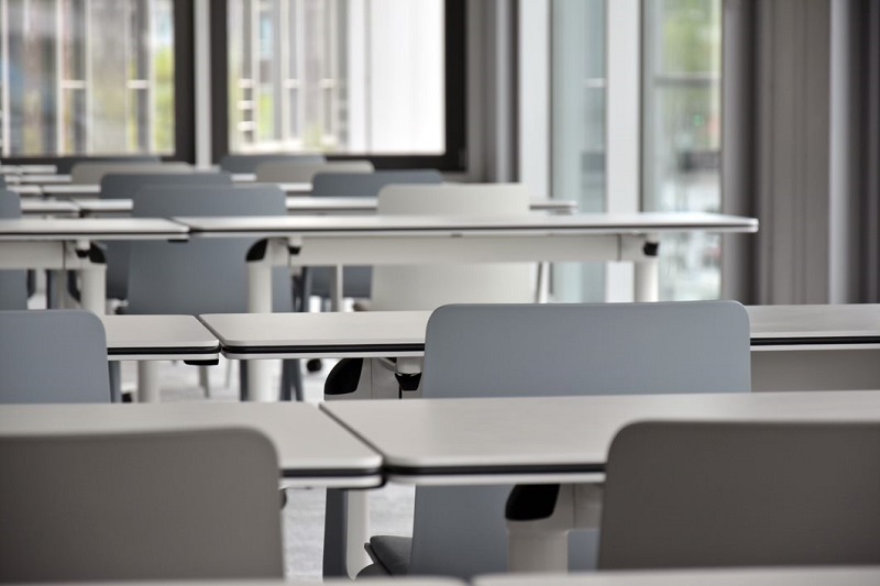 Seminarraum im neuen Campus 75 der HSBA an der Willy-Brandt Straße HSBA Campus Seminarraum