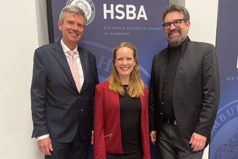 Präsident, Vizepräsident und Professorin 